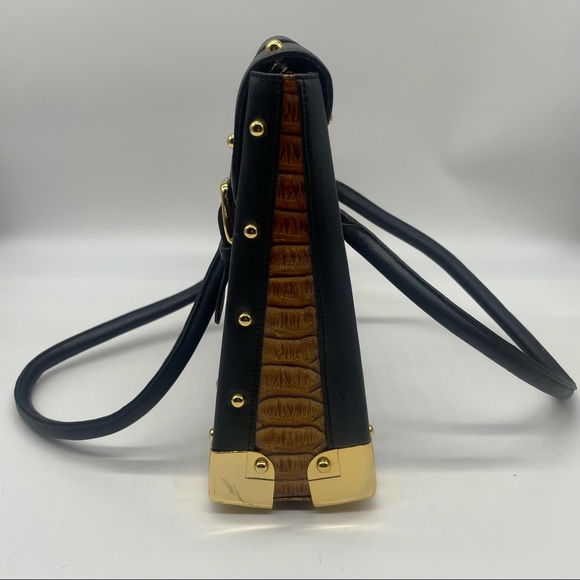 ToHE FzNd Brown  Crocodile Design Satchel - Picture 5 of 11